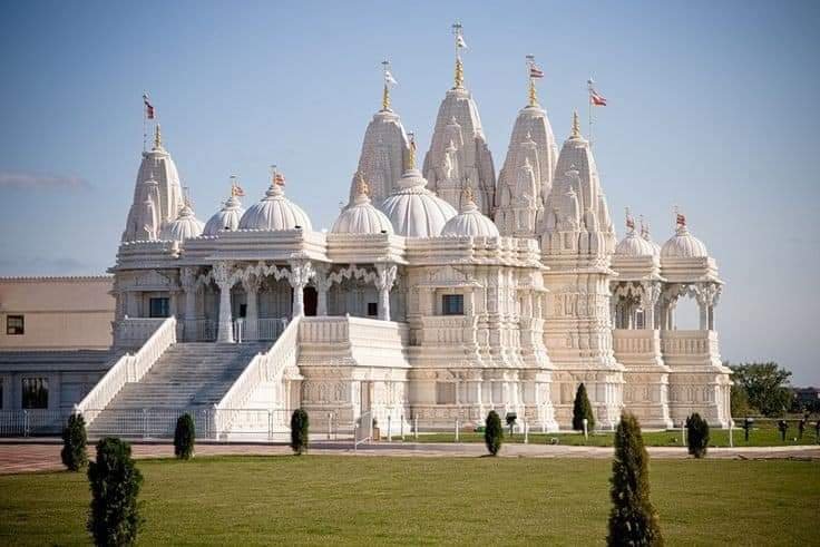 Big and Large Outdoor Marble Temple