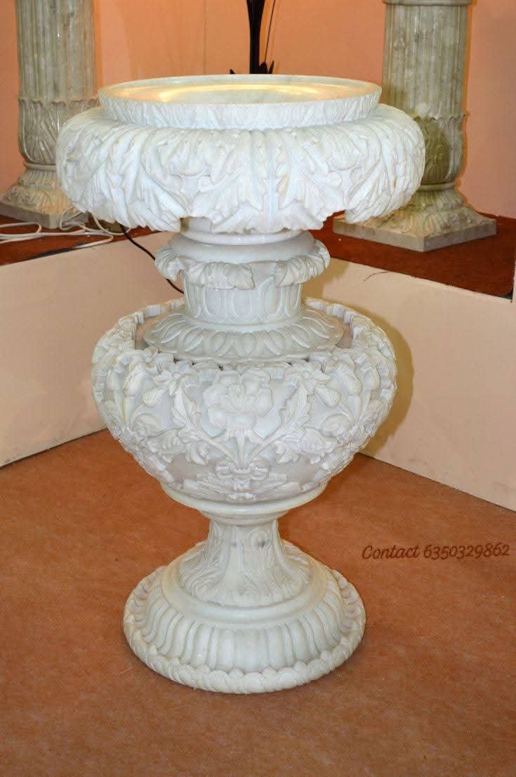 Marble flower pot 
