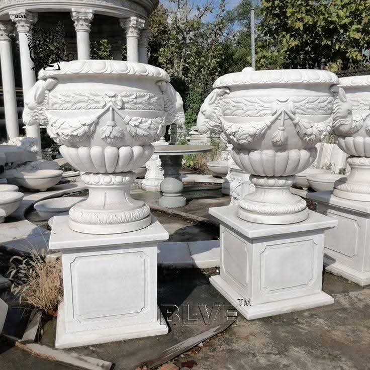 Marble flower pot 