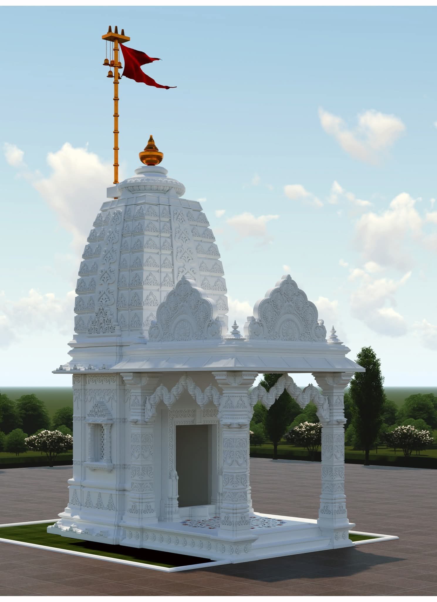 Medium size outdoor Temple
